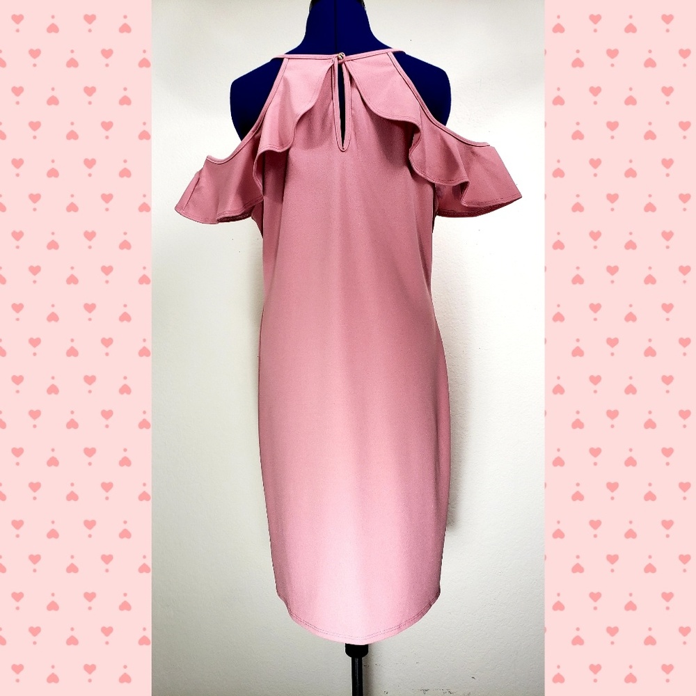 NEW Spring Summer Pink Ruffle Girly dress plus - Picture 5 of 8